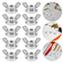 Alasum 20pcs 1/4-20 Stainless Steel Hurricane Shutter Wing Nuts Storm Shutter Fasteners with Quick Release and Trim