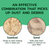 (8.4 lbs) Gritty Green Sweeping Compound with Sand Effective Dust Control on Cement & Unfinished Floors, Grit and Sand