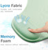 JSD Gel Mouse Pad with Wrist Support, 10.00×9.25×1.3 inches, 1 Pack, Green