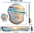 Beach Mouse Pad and Keyboard Wrist Rest Support with Non-Slip PU Base - Gel Mouse Pad with Coaster for Gaming, Office