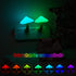 Mudder 2 Pack Mushroom Night Light Plug in Wall Lamp, Cute Mini LED Nightlight for Nursery Decor Gift