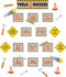 BULLETIN BOARD SET MINI UNDER CONST TOOLS for SUCCESS, 31 PCS