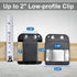DrillCatcher Drill Holder for Tool Belt, Quick Response Low-Profile Clip for Up to 2" Belt, Compatible with Tools