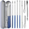 8 Piece Capsule Filling Machine Kits for Empty Pill Capsules, Home & Lab Supplies - Micro Tiny Spoon Spatula, Lab Scoop