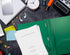 Better Office Products Green Plastic 2 Pocket Folders with Prongs, Heavyweight, Letter Size, 24 Pack