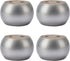TCHOSUZ 2 inch / 5cm Wooden Furniture Legs, Pack of 4 Silver Solid