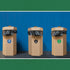 Trash Recycle Compost Stickers - 6-Pack, 4" Inch Round Decals for Indoor & Outdoor Waste Management