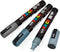 Posca Paint Marker Set of 3 Medium Grey Tones, 5M Markers with Reversible Tips for Art Supplies