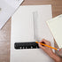 Skrfren 4 Pack A5 6 A5 Set 8.7x1.8 Inch, Holes Page Marker Ruler, Notebook Ruler Pouch Pagefinder Measuring Rulers