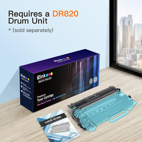 E-Z Ink Compatible Drum Unit Replacement for Brother DR820, Compatible with Multiple Printer Models