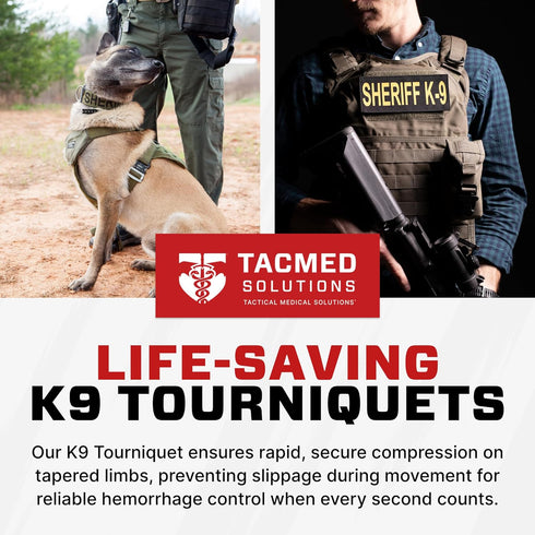 TacMed K9 Solutions Tourniquet, Dog Emergency First Aid Equipment for Massive Hemorrhage Control Made in the USA