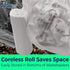 4 100 Count, Leak-Proof Clear Gallon Trash Can Liners, Coreless Roll, No Mess Disposal, Guaranteed for Life