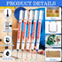 60 Ireer Pcs Multi Purpose Deep Hole Marker Pens Long Nosed Marker Deep Drill Hole Long Nib Scriber Waterproof