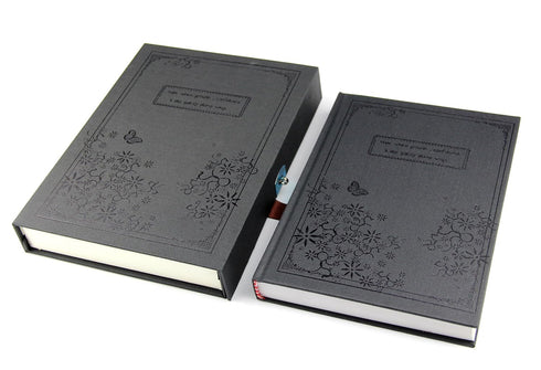 A5 80Gsm 10PCS RayLineDo Black Vintage Hard Cover Jounrnal Dairy Notebook Ruled With Hard Gift Box And Code Lock