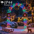 66FT 200 11 LED Christmas Tree Lights, Bright Warm White to Multicolor Outdoor Christmas String Lights for House, Fairy