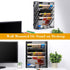 EasyPAG 5 Tier Mesh Office Organizer, Wall Mounted File Holder, Vertical Hanging Paper File Rack with White Label
