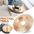 Upgraded 3PCS Wood Carving Disc Set for 4" or 4 1/2" Angle Grinder, Grinding Wheel Shaping Disc for Wood Cutting