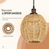 (15 15 cm) Wicker Lamp Shade for Hanging Lamp,Woven Pendant Lamp Shade Rattan Light Fixture Shade for Living Room