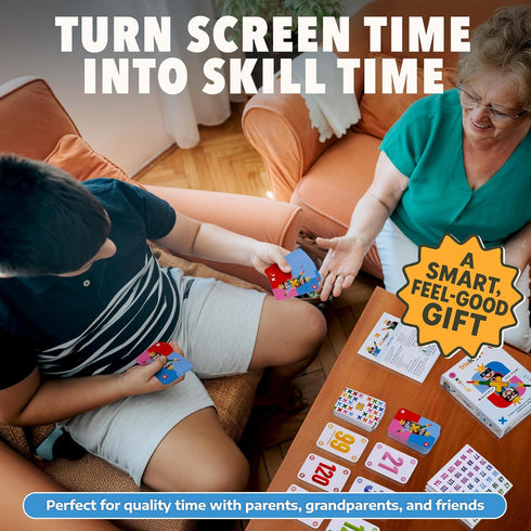 Triologyx 2nd 3rd 4th 5th Multiplication Game for Kids Interactive Math Card Game That Builds Confidence in Times