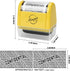 Miseyo Wide Roller Stamp, Identity Theft Stamp, 1.5 Inch, Perfect for Privacy Protection, Yellow