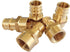 EFIELD Pex-A 1/2"x 1/2" Female NPT Adapter, Full Flow Expansion Brass Fitting, ASTM F1960, Pack of 5 (PEX1960026-5PCS)