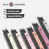 Mr. Pen Mechanical Pencil Set with Lead and Erasers Refills - 6 Pack, Boho Theme, 0.5mm & 0.7mm Pastel Pencils