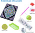 Diamond Art Painting Book - Special Shaped DIY Notebook with Mandala Diary, 100 Pages/50 Sheets A5