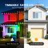 Wisada IP67 (50 RGB IC Outdoor String Lights, Permanent Outdoor Lights for House with Remote, DIY via App for Music