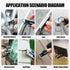 9 1 Small Multitool Wrench in Pocket Adjustable Wrench for Screw with Mini Pry Bar Nail Puller Keychain Tool Caliper