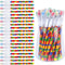 Kolewo4ever 48pcs HB Building Block Pencils, Translucent Multicolor Non-Sharpening Pencils for Exams, School, Office