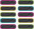 Teacher Created Resources Chalkboard Brights Labels, 5.25inch x 1.5inch, TCR20871
