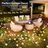 BIMOIA 4 Pack 32 Solar Lights Outdoor Waterproof: LED Swaying Firefly Solar Powered Garden Lights - Warm LED Lighting