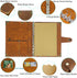 SEEHAN A5 Journal Vintage Binder Notebook, 200 Pages, PU Leather Blank Journal Sketchbook for Writing