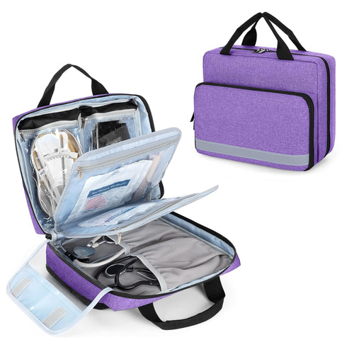 Trunab Utility Nurse Case Padded Stethoscope Case, Hold Two Stethoscopes/BP Cuffs and