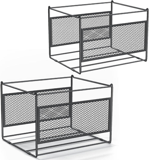 Hanging File Folder Frame, Letter/Legal Size, Desk Organizer for Filing Cabinet or File Box, 2 Pack