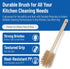 16 Inches, SPARTA Scrub Brush Bottle Brush, Dishwasher Safe Brush with Hanging Hole for Cleaning, Plastic, Tan