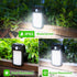 60 3 (2 Pack) Tryme Clip on Solar Lights Outdoor Motion Sensor Lights LEDs, Modes, Dual Charging, Portable Waterproof