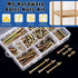 Glarks 253Pcs M6 M6x25/35/45/55/65/75/85MM Baby Bed Crib Screws Hardware Replacement Kit, Hex Socket Cap Screws