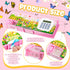 Henoyso Pencil Box Pencil Case with Calculator and Pencil Sharpener Multifunction Pencil Case Cool School Supplies Back to School Gift Birthday Present for Kids Teens (Flower)