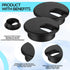 100 Pack Desk Grommet, 2 Inch Cable Wire Grommet, PC Computer Desk Cord Management, Black