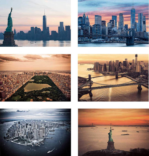 New York Postcards Set of 30 Styles, Collectible Edition of NYC Souvenirs, 4x6 of NY Landmarks