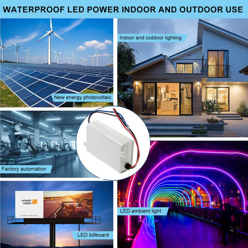 DineDeck APV-35-12 36W 12V 3A Single Output Switching Power Supply - Universal AC Input, Short Circuit Protection