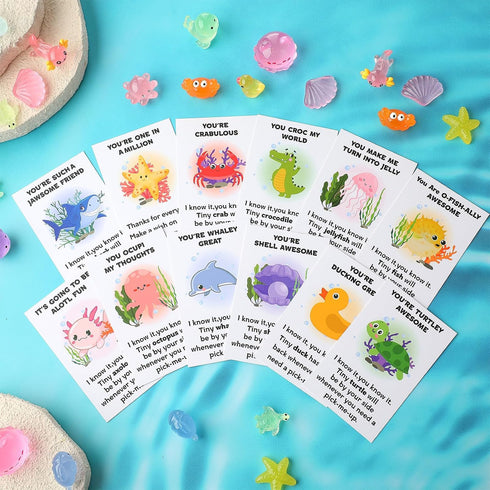 Briwooody 120 Set Set Employee Appreciation Gifts Bulk for Coworkers Mixed Thank You Gift with Glow in the Dark Resin