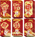 KESTAR Chinese New Year Red Envelopes 2025, 30Pcs Chinese Traditional Lucky Money Hong