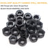 binifiMux 10Pcs M10 x 1.5mm Black Hex Nylon Insert Self Lock Nuts, Zinc Plated Carbon Steel