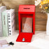 Metal Donation Box with Lock Slot, 10.2 x 5.7 x 3'' Collection Box for Charity, Suggestion Box, Money Lock Box for Home