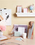 C.R. Gibson Acrylic Desktop Organizer, Mirror Panel, Measures 9" W x 4" H x 4" D - Rose Gold (SC2-20084) by C.R. Gibson