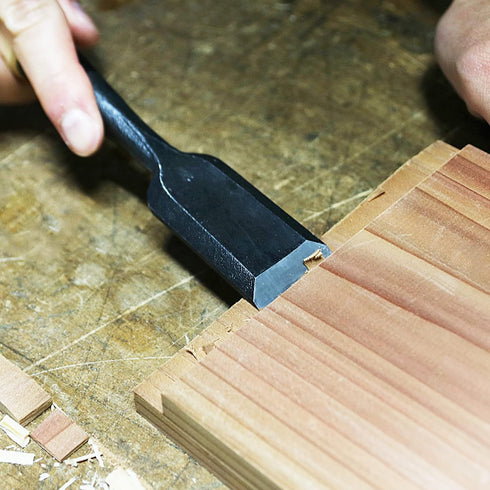 3/8" (9mm), KAKURI Japanese Mortise Chisel for Woodworking Made in JAPAN, Wood Chisel Oire Nomi, Razor Sharp Japanese