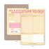 Knock Knock Stuff To Do! Big & Sticky Notepad, 40 Sheets, 9.75 x 7-inches Sticky To-Do List Pad