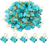 Mini Paper Clip Binder Clips, 100 Pack Small 15mm (5/8 Inch) Office Clips in Blue-Green